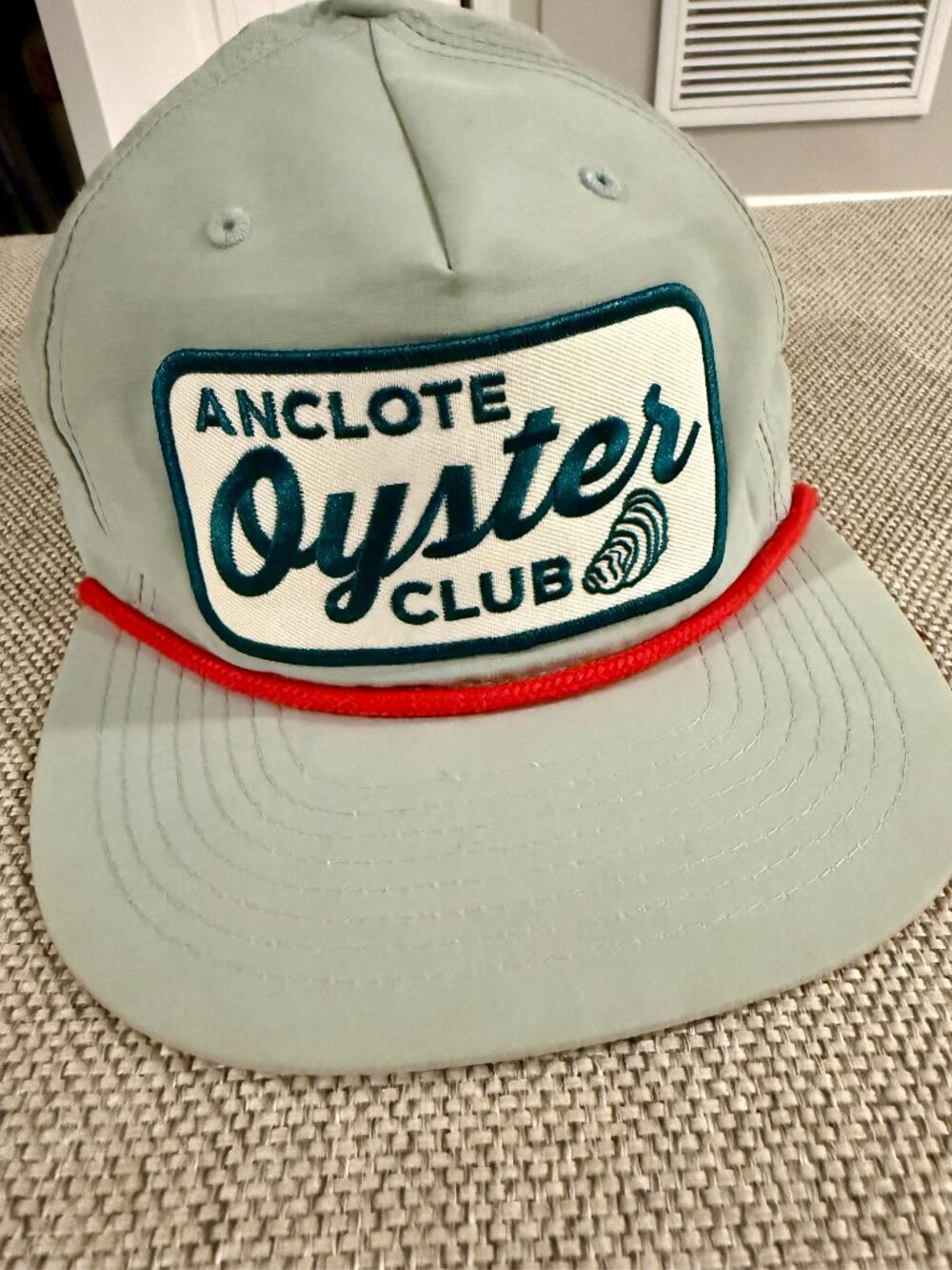 Anclote Outfit & Adventure Oyster Club Snapback Rope Hat Eggshell OSFM